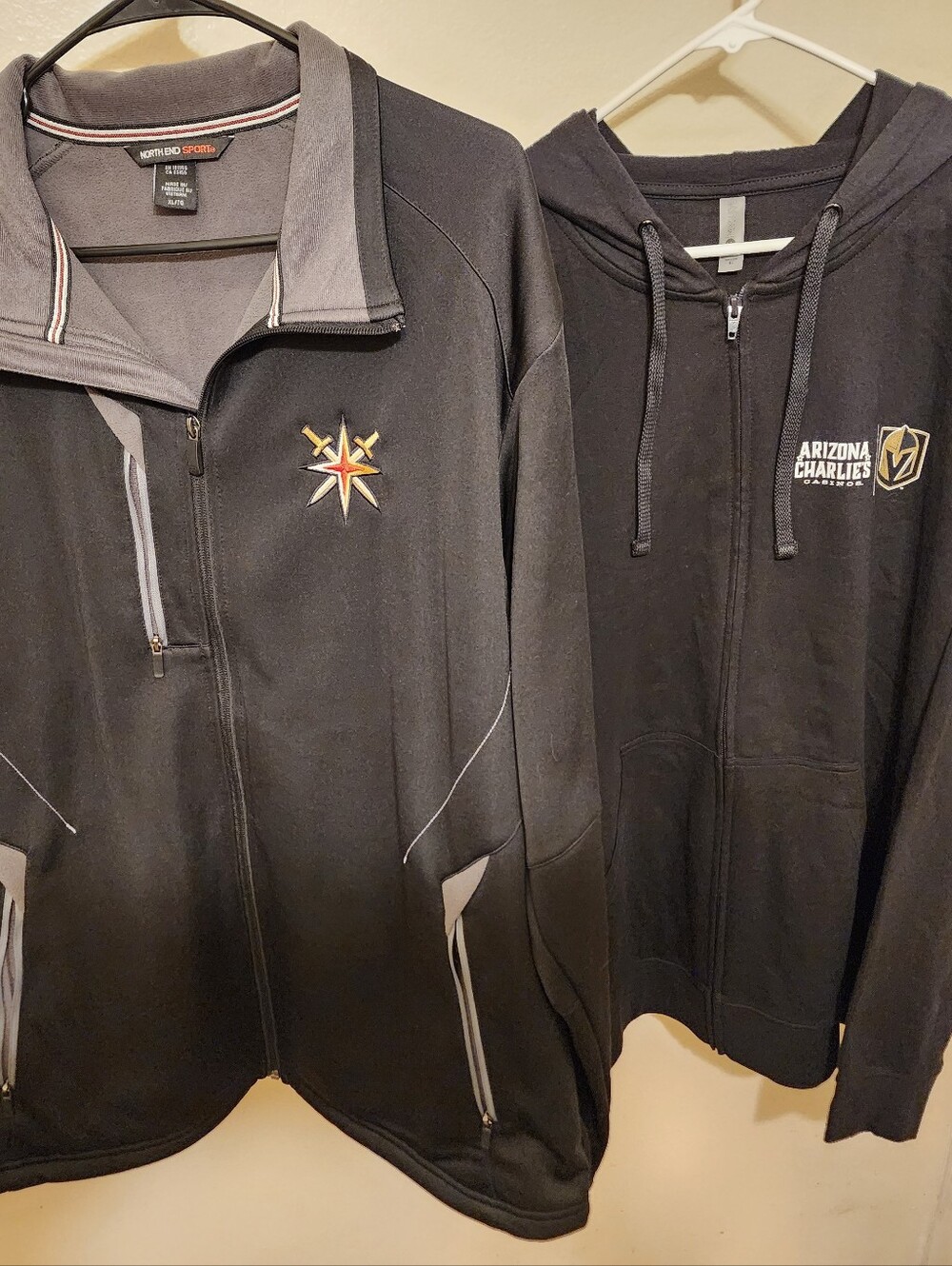Vegas Golden Knights Black Full-Zip Performance Jacket & VGK Full-Zip Hoodie